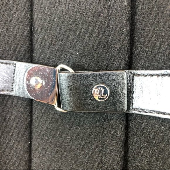 New RALPH Lauren black wool blend pea coat jacket size 8 - Picture 4 of 16